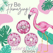 Load image into Gallery viewer, Flamingo Tubie Cover  (Gtube Pad Feeding Tube)
